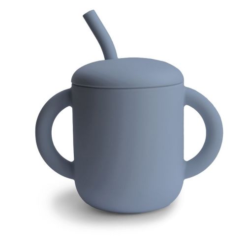 Mushie Silicone Training Cup + Straw