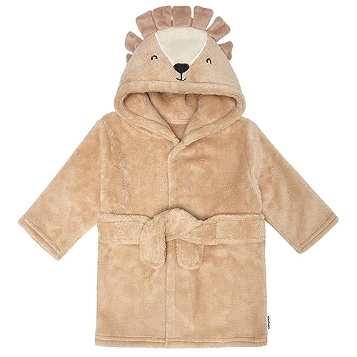 Gerber Unisex Baby Plushy Soft Hooded Animal Character Bathrobe