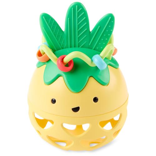 Farmstand Roll-Around Pineapple Rattle Baby Toy
