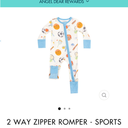 2 Way Zipper Romper - Sports Ball Friends
