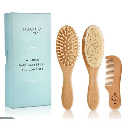 Wooden Hair Brush Set