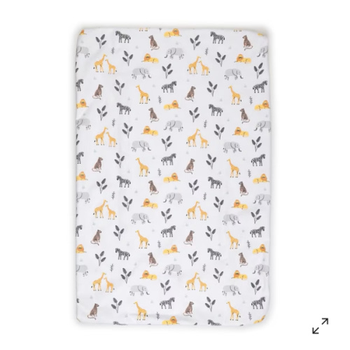 Waterproof Change Mat Cover - Safari