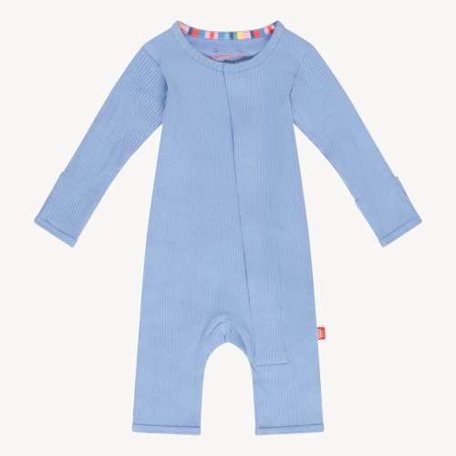 blue skies ribbed cotton magnetic fuss free coverall – Magnetic Me