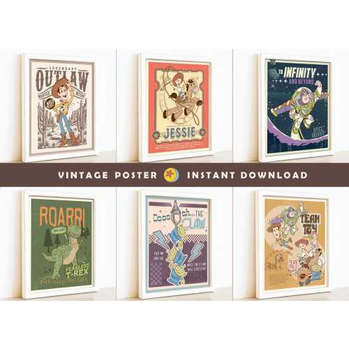 Vintage Toy Story Posters