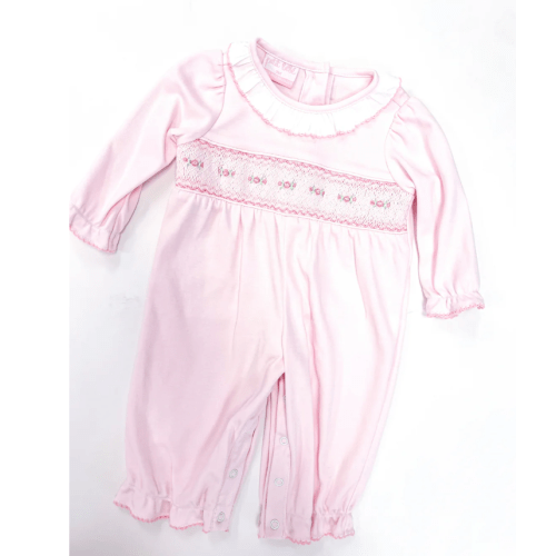 Pink Knit Long Footie 3M