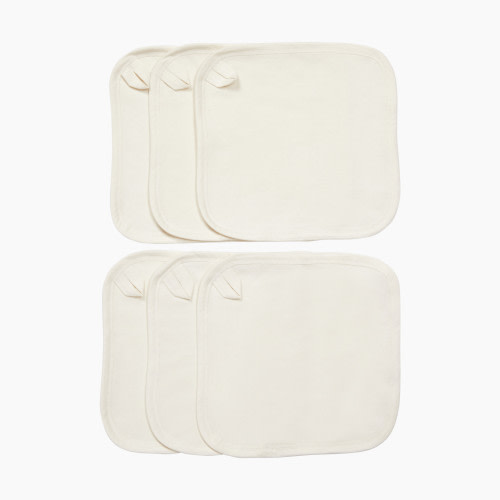 Small Story Organic Washcloth (6 Pack) - White
