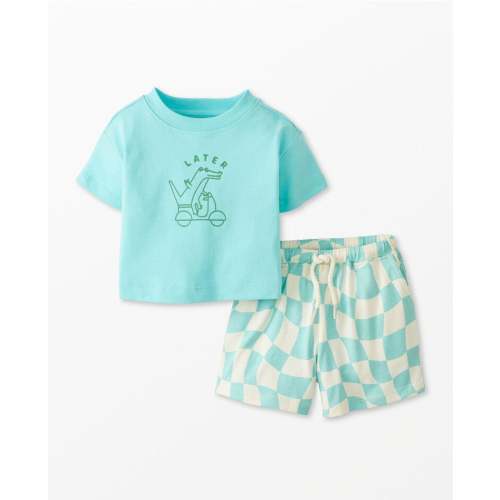 Baby Relaxed Fit Graphic T-Shirt & Shorts Set | Hanna Andersson