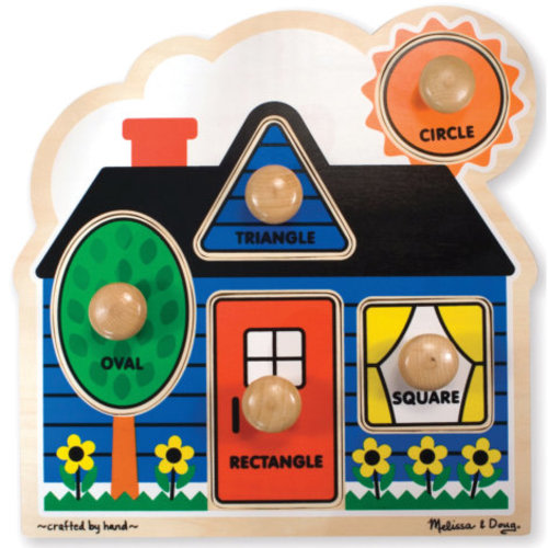 First Shapes 3 pc Jumbo Knob Puzzle - Assorted