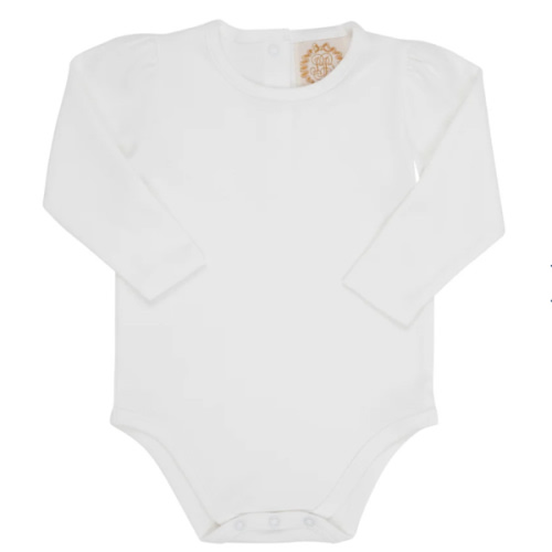 Long Sleeve Penny's Play Shirt & Onesie - Worth Avenue White