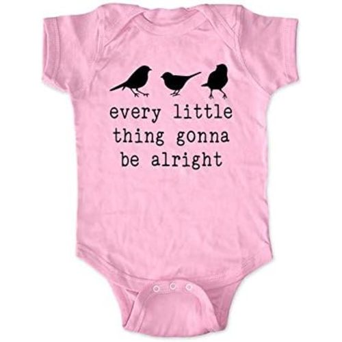 cute & funny - every little thing gonna be alright - Three little birds baby bodysuit