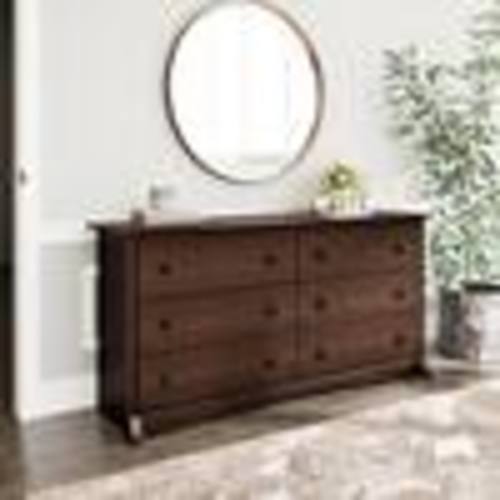 Prepac Fremont Espresso 6-Drawer 59 in. W Dresser EDC-6330-K