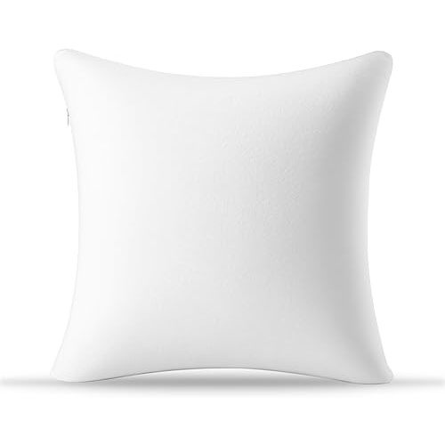 AM AEROMAX 18 × 18 Throw Pillow Memory Foam Pillow Insert - Square Accent Pillow for Decorative Cushion Bed Couch Sofa - Non-Deforming Over Time