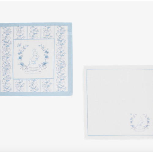 Peter Rabbit™ by Childrensalon - White & Blue Lightweight Cotton Muslins (2 Pack) | Childrensalon
