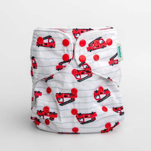 Patterned Lounger Pocket Cloth Diaper — Minky Fleece with Athletic Wicking Jersey