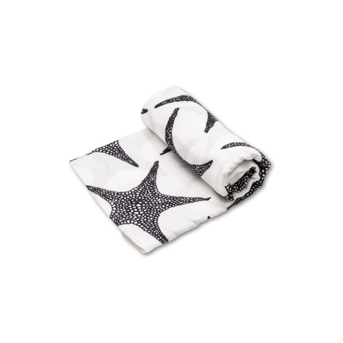 XL Starfish Sensory Organic Cotton Muslin Blanket