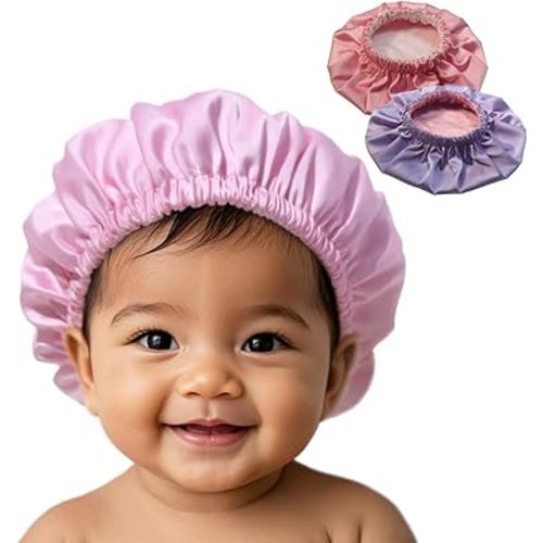 AKISS Baby Infant Newborn Toddler Satin Silk Hair Bonnet Cap for Sleeping 0-3 0-6 3-6 6-12 Months 1-2 1-3 Years