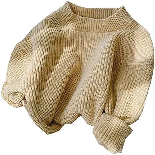 GRNSHTS Baby Girls Loose Long Sleeve Knit Sweater