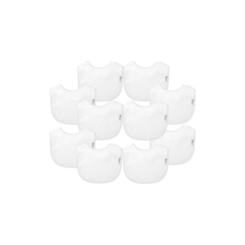 10-Pack Stay-Dry Infant Bibs