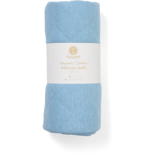 Dymples Printed Melange Quilt - Blue