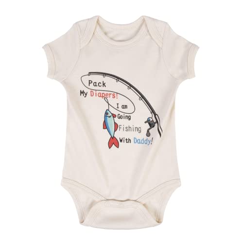 Cnins Funny Themed Infant Baby Clothes for Wild One Birthday & Cute Newborn Onesie for Daddy Baby Matching Outfits