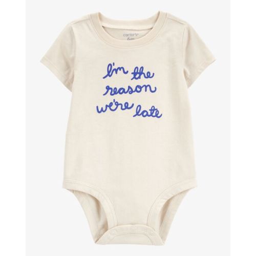 Baby Reason We're Late Short-Sleeve Bodysuit - Carter's | Carter's