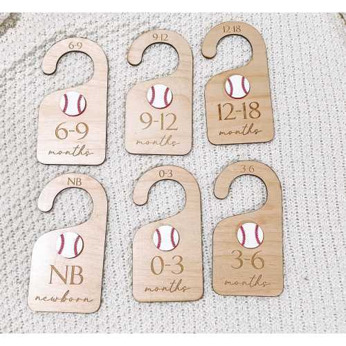 Baseball Baby Closet Dividers, Nursery clothes divider, Clothes Size Markers, Baby Shower Gift Ideas, Baseball nursery theme, sports nursery