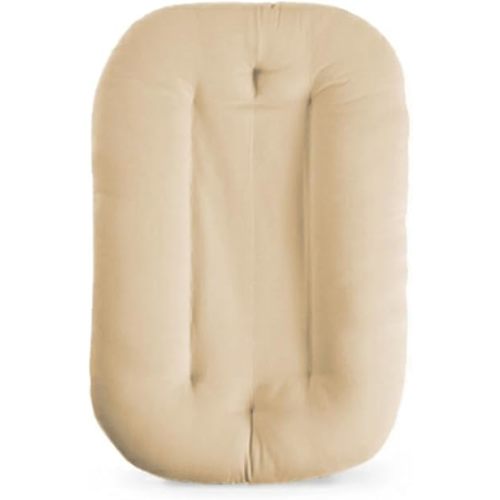 Baby Lounger for Newborn, Bionic Design Baby Lounger, Soft Organic Cotton Breathable Lounger for Infants 0-18 Months (Apricot)