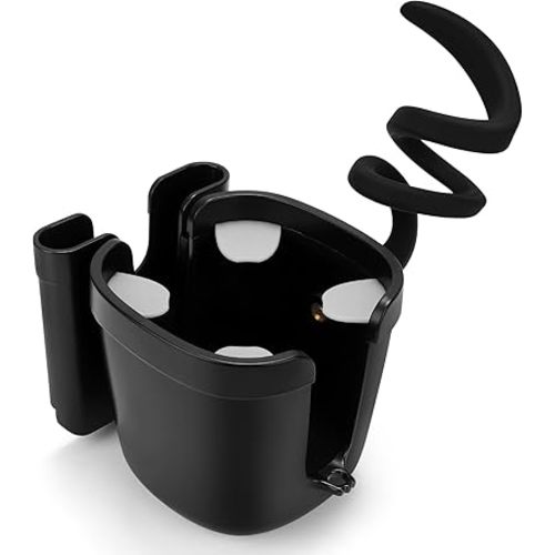 Accmor Stroller Cup Holder with Phone Holder, Bike Cup Holder, Universal Cup Holder for Uppababy Nuna Doona Strollers, 2-in-1 Cup Phone Holder for Stroller, Bike, Wheelchair, Walker, Scooter
