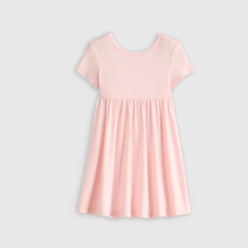 Bamboo Short Sleeve Twirl Dress