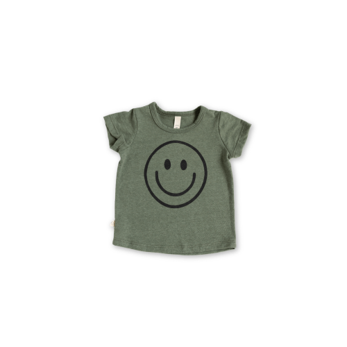 basic tee - smile on heather thyme