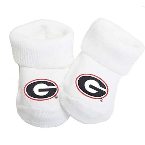 University of Georgia Bulldogs Baby Toe Sock Booties