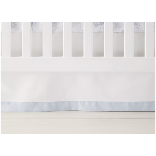 Sky - Border Frame Crib Skirt | Serena and Lily