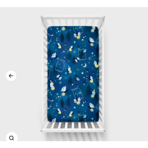 Firefly Glow Fitted Crib Sheet | Little Sleepies