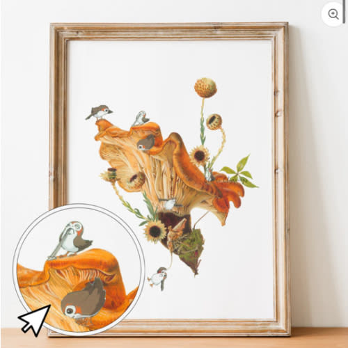 Handcut Collage Print - Every Porg in Star Wars: Wonderland – Clever Clippings
