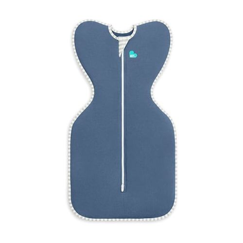 Love to Dream Swaddle UP, Baby Sleep Sack, Self-Soothing Swaddles for Newborns, Improves Sleep, Snug Fit Helps Calm Startle Reflex, New Born Essentials for Baby, 8-13lb, Denim