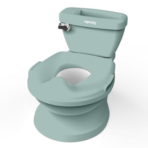 Summer by Ingenuity My Size Potty Pro in White, Infant Potty Training Toilet, Lifelike Flushing Sound, for Ages 18 Months, Up to 50 Pounds