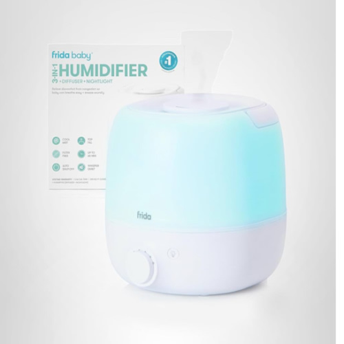 Frida Baby 3-in-1 Humidifier, Diffuser & Nightlight 2.0 - White