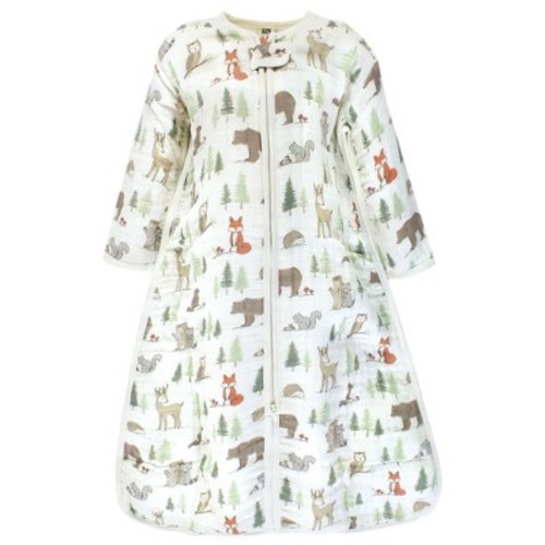 Hudson Baby Infant Boy Long Sleeve Muslin Sleeping Bag, Wearable Blanket, Sleep Sack, Forest Animals, Size: 6-12 months