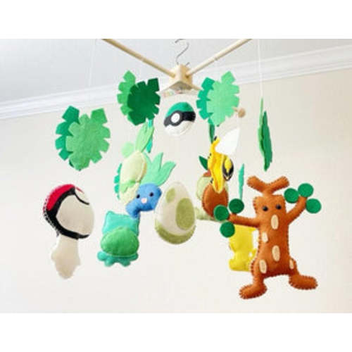 Pokémon Crib Mobile, Pikachu Baby Crib Mobile, Nursery Decor – Dropsofcolorshop