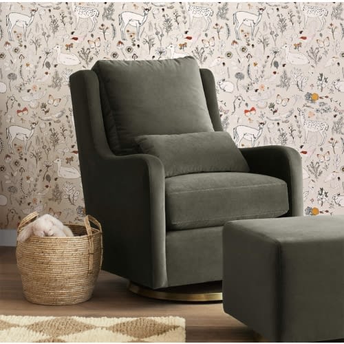 Milo Green Nursery Swivel Chair| Crate & Kids
