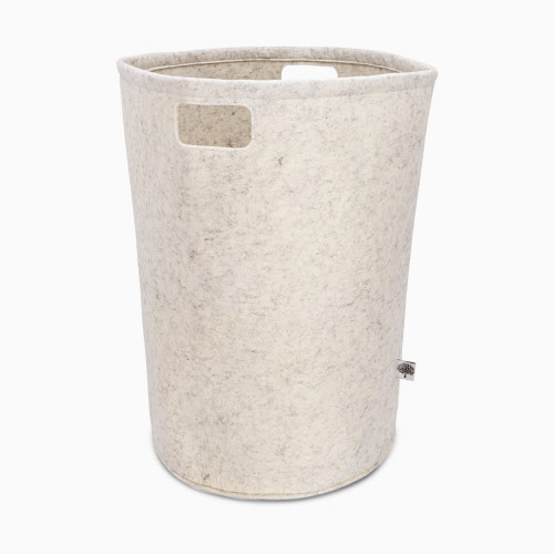 Parker Baby Co. Felt Laundry Hamper - White