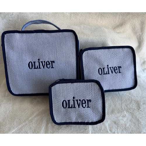 Travel Packing Cubes Embroidered for Children (set of 3)