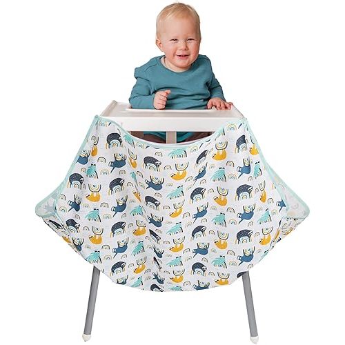 High Chair Food Catcher for Babies & Toddlers, Wipeable & Washable | Mumma's Little Helpers (Sloths)