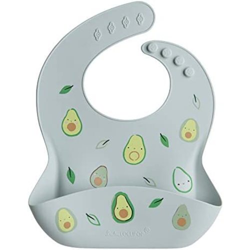 Loulou Lollipop Soft, Waterproof Silicone Feeding Bib for Babies and Toddlers