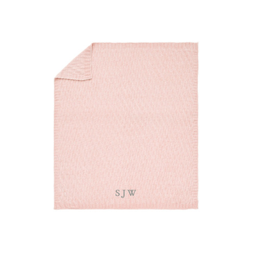Initial Chenille Baby Blanket