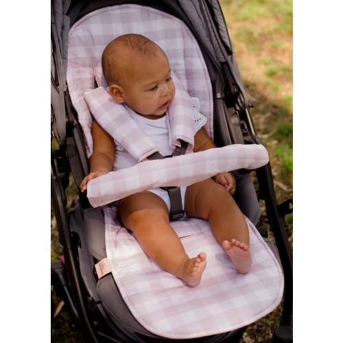 Universal Pram Liner | Blush Gingham