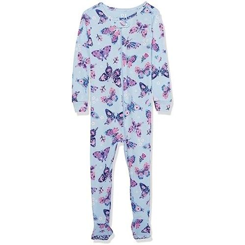 The Children's Place baby-girls And Toddler Snug Fit 100% Cotton One Piece Zip Front Footed Pajama