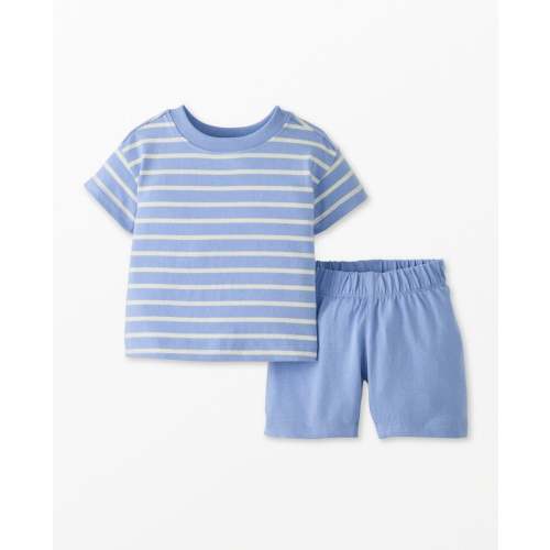 Baby Relaxed Fit Striped T-Shirt & Shorts Set | Hanna Andersson