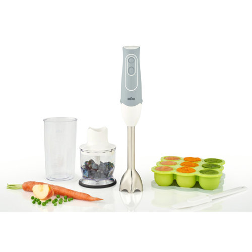 Braun MultiQuick 5 Baby Food Maker and Hand Blender with Silicone Freezer Tray, Whisk, and 2-Cup Chopper & Reviews | Wayfair