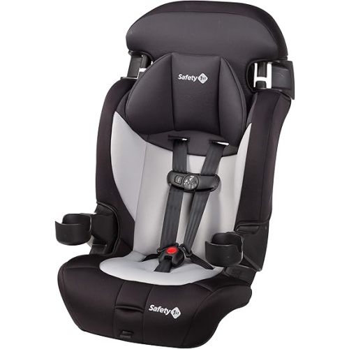 Safety 1st Grand 2-in-1 Booster Car Seat, Forward Facing Car Seat with Harness, High Back Booster Seat for Car, 30-65 Pounds and Belt-Positioning Booster, Car Seats, 40-100 Pounds, Black Sparrow